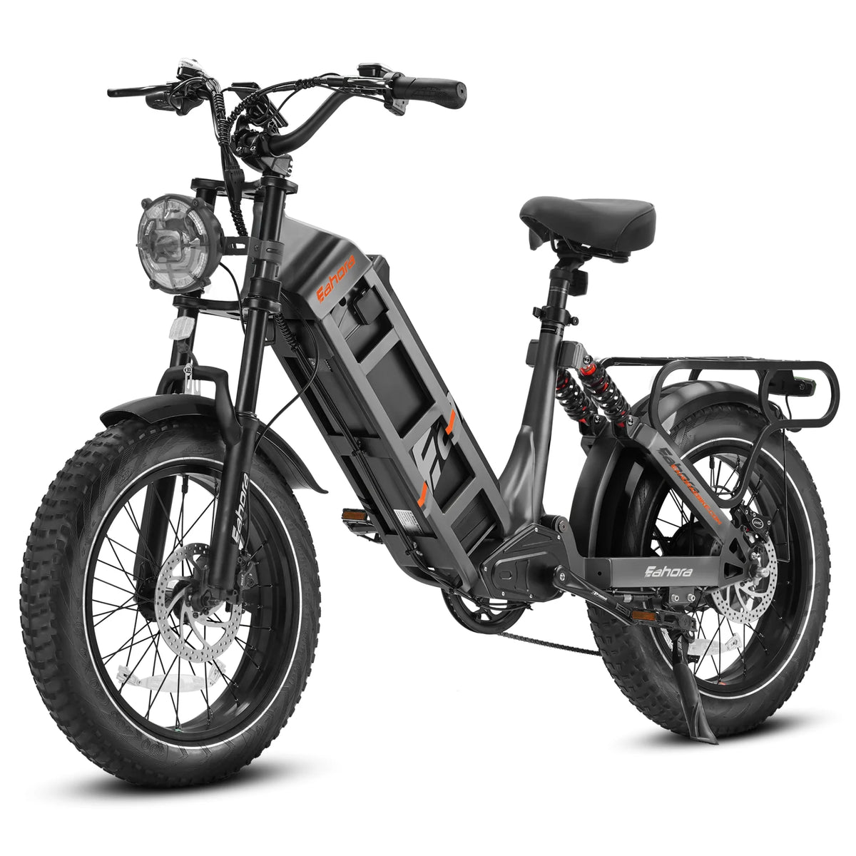 EAHORA 2026 Juliet Long Range Electric Bike – 48V 60Ah, 1000W Motor, 28 MPH, 20” Fat Tire