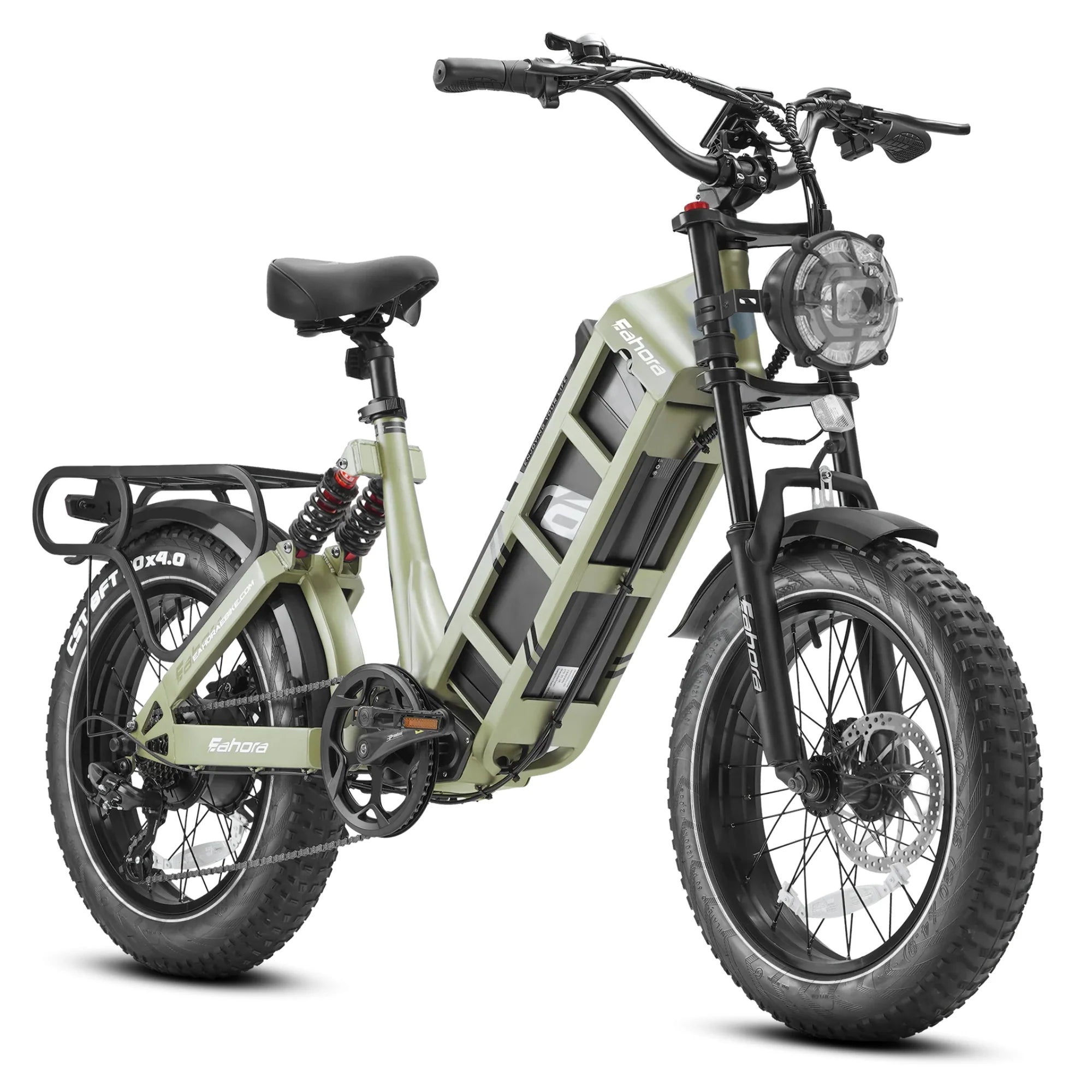 EAHORA 2026 Juliet Long Range Electric Bike – 48V 60Ah, 1000W Motor, 28 MPH, 20” Fat Tire
