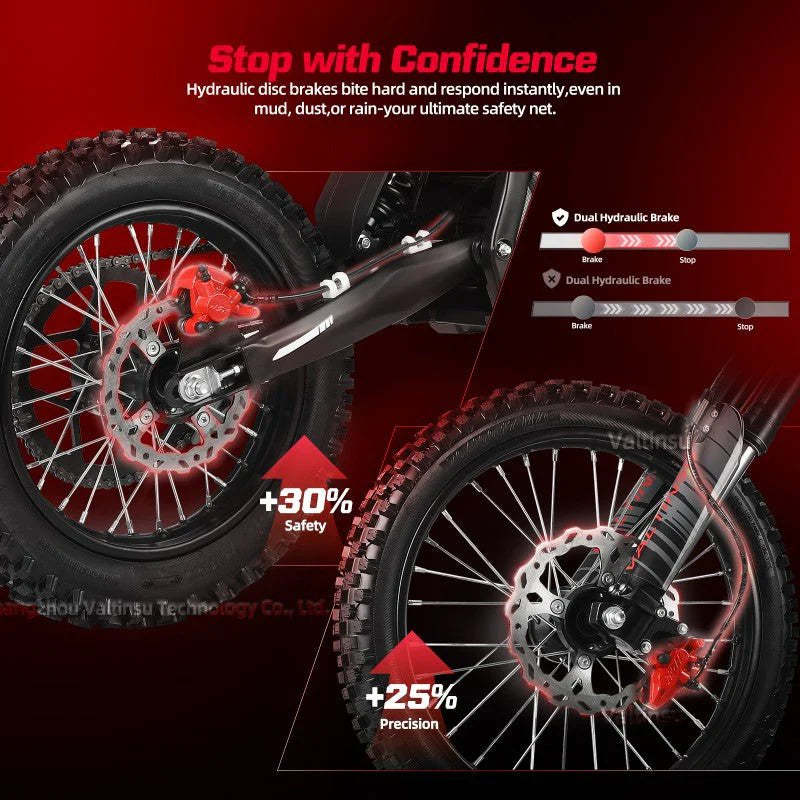 VALTINSU EM-5 Pro Black Electric Dirt Bike 52MPH SPEED
